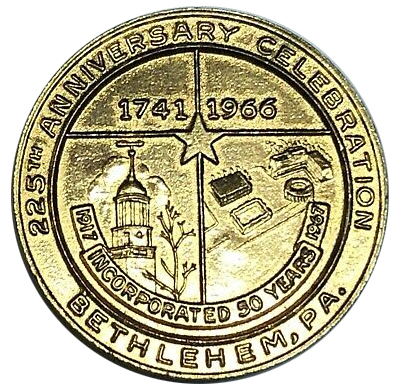 Bethlehem's 225th Anniversary Coin