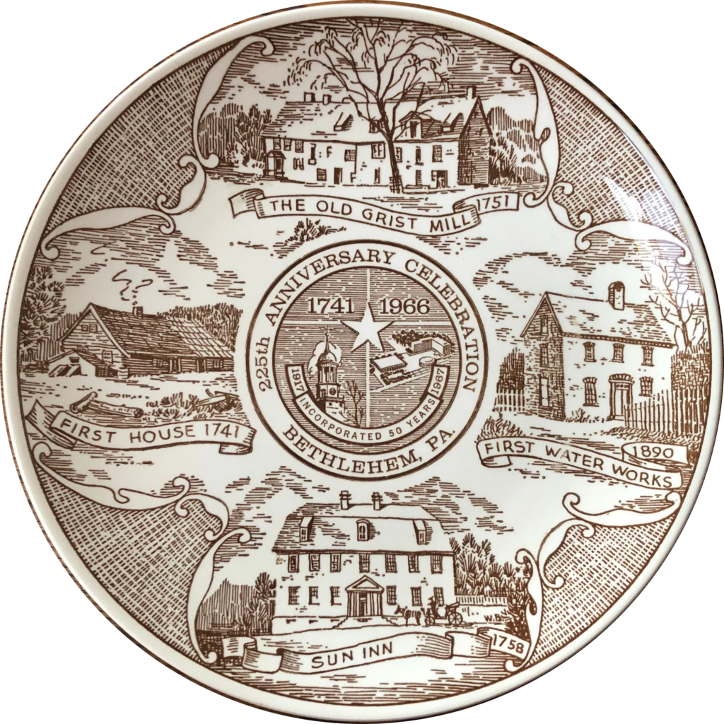 Bethlehem 225th Anniversary plate
