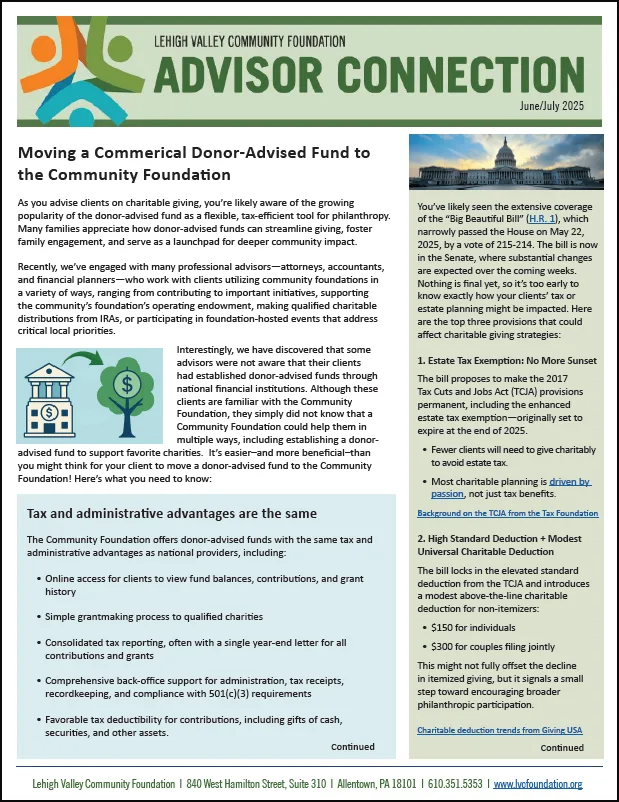 Advisor Connection June 2025 cover